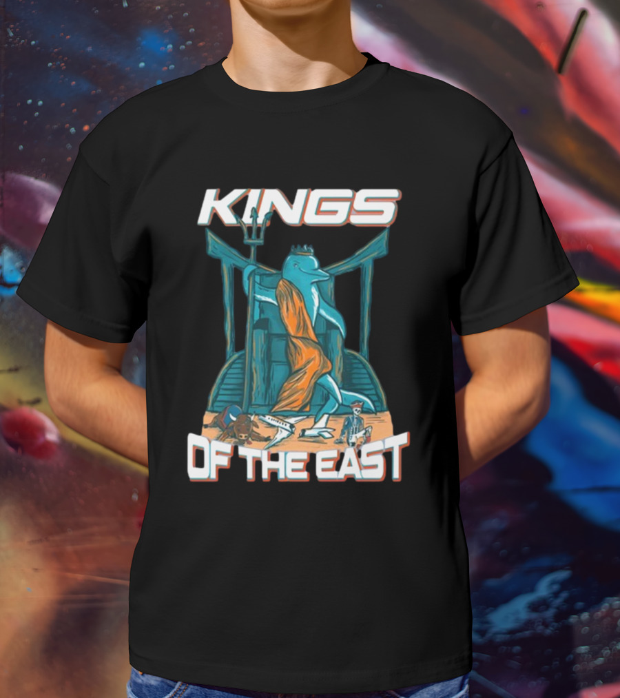 Nickysmokess Miami Dolphins Kings Of The East T-Shirt