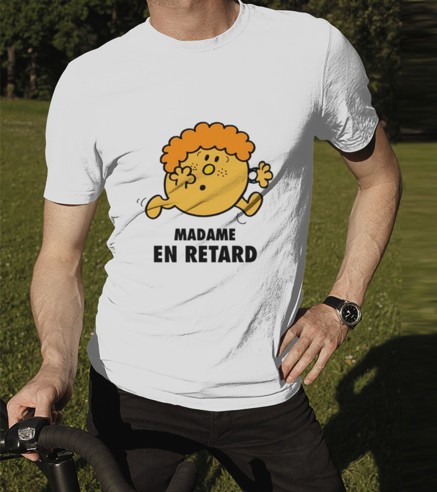 Madame En Retard Character With Orange Hair And Running Pose T-Shirt