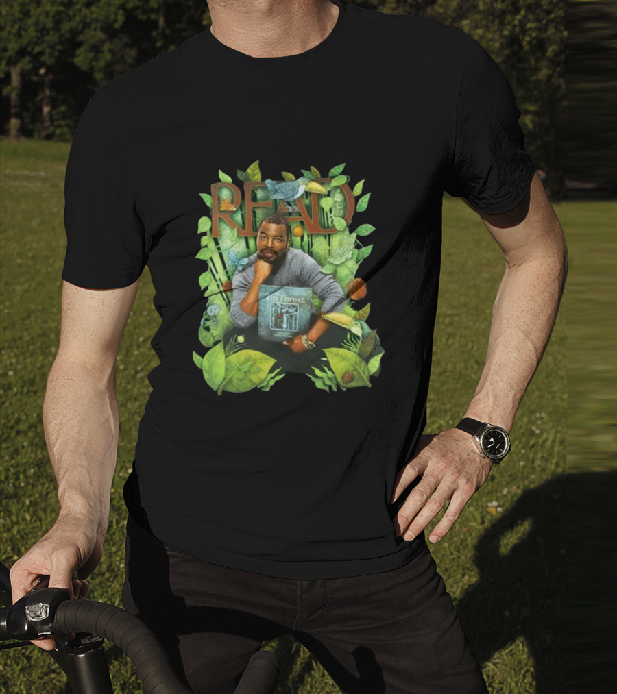 LeVar Burton Read The Tin Forest Surrounded By Lush Greenery And Animals T-Shirt