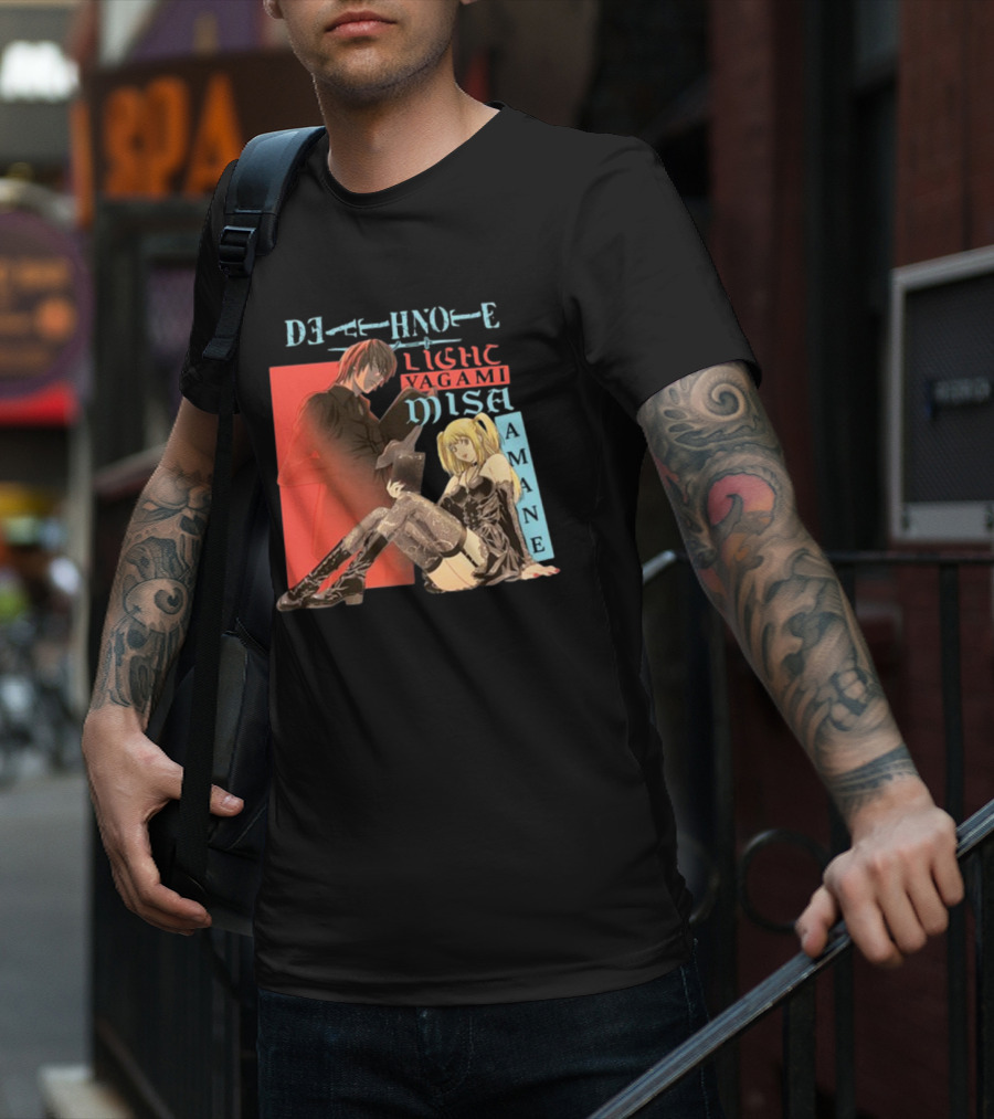 Death Note Light Yagami Misa Amane T-Shirt