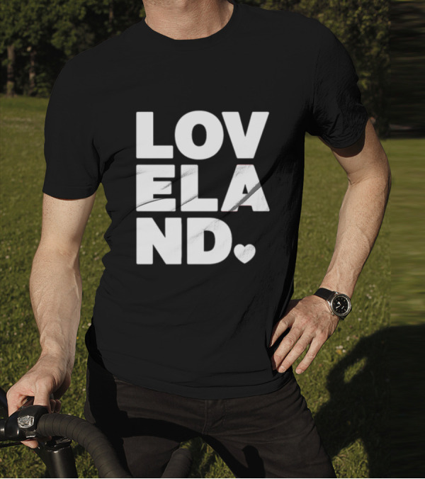Cincyshirts Loveland White Ink Heart T-Shirt