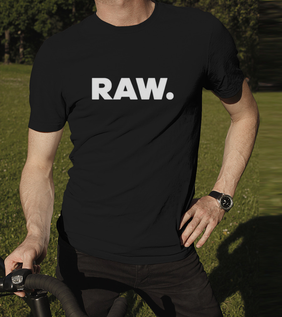 RAW Text Minimalist Style Holorn Raw T-Shirt