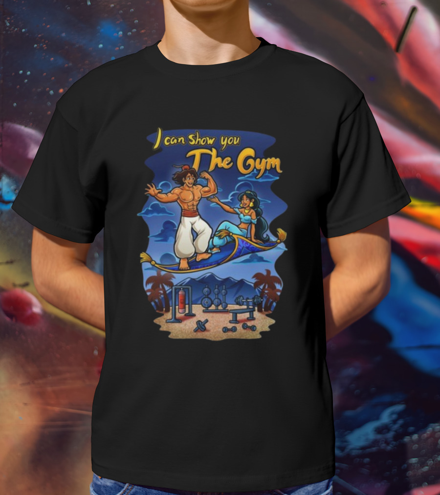 I Can Show You The Gym Flying Carpet Workout Dreams T-Shirt