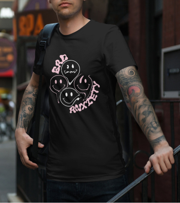 Megantheestallion Bad Anxiety Smiley Faces T-Shirt