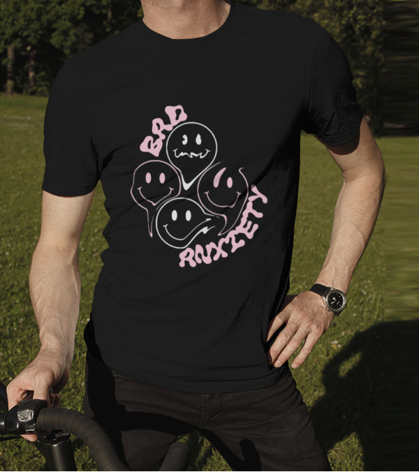 Megantheestallion Bad Anxiety Smiley Faces T-Shirt