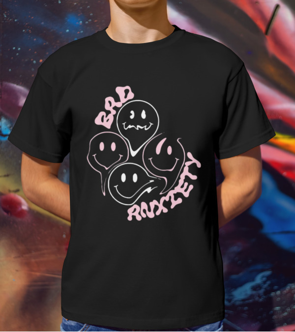 Megantheestallion Bad Anxiety Smiley Faces T-Shirt