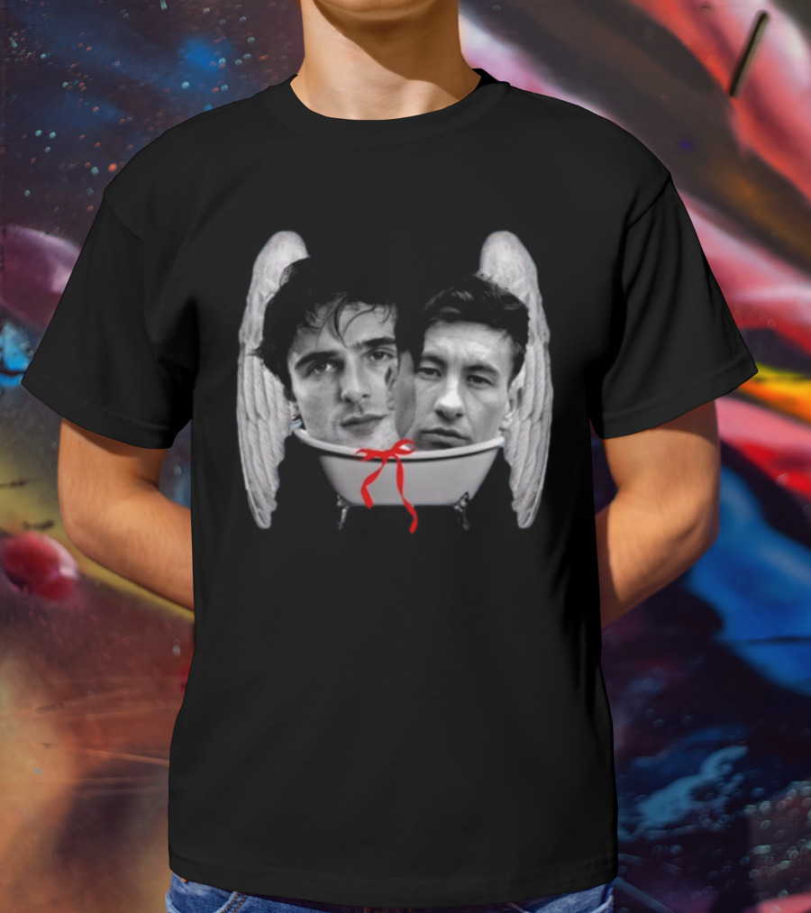 Bff Bath Time Angel Wings Faces Bathtub T-Shirt