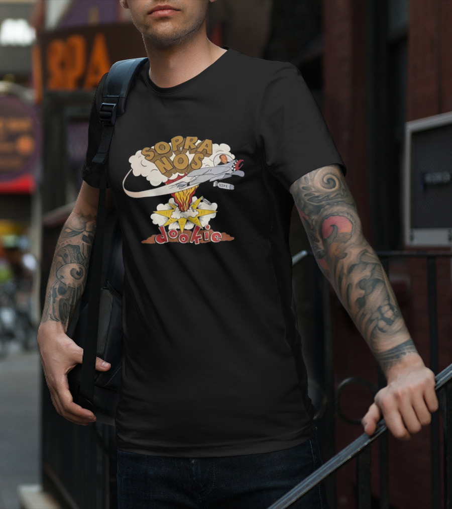 Methsyndicate Sopranos Dookie Parody Rocket Explosion James Gandolfini T-Shirt