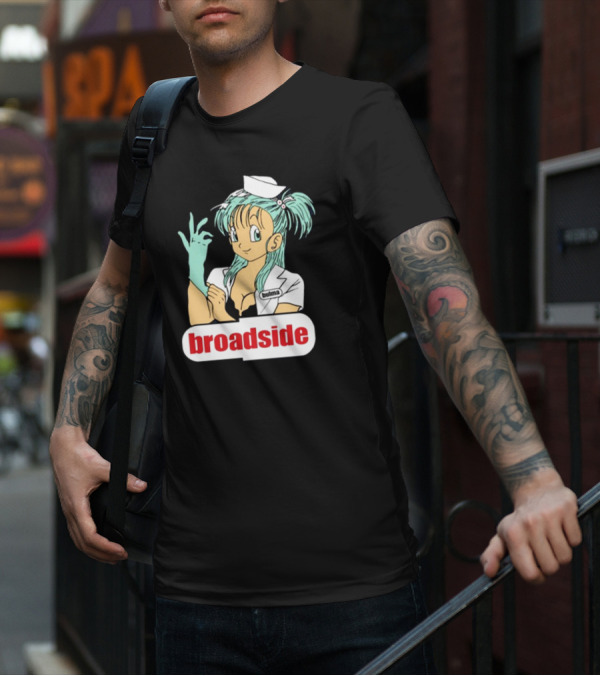 Bulma Broadside Nurse Anime Character With Glove And Cap T-Shirt