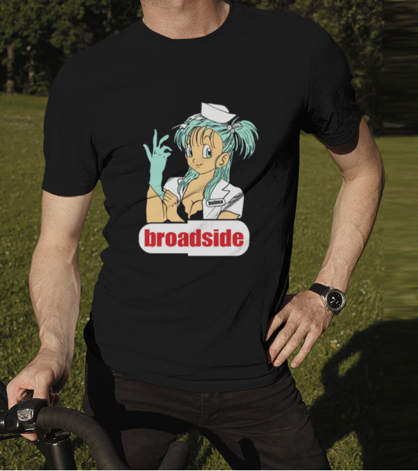 Bulma Broadside Nurse Anime Character With Glove And Cap T-Shirt