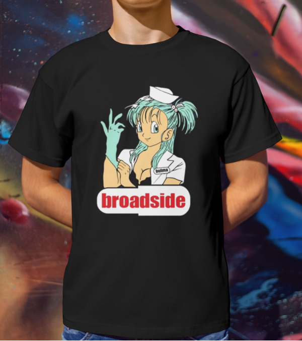 Bulma Broadside Nurse Anime Character With Glove And Cap T-Shirt