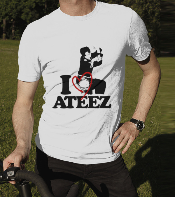 Wooyoung Love Ateez I Heart T-Shirt