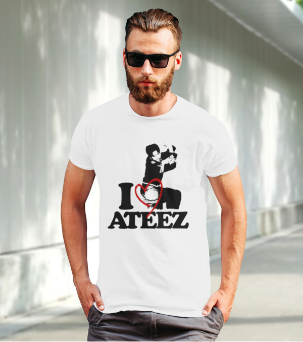 Wooyoung Love Ateez I Heart T-Shirt