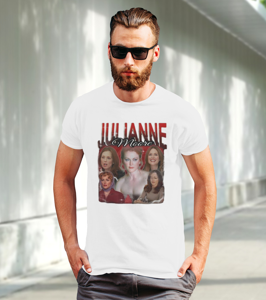 Cravemedia Julianne Moore Multi-Image Collage T-Shirt