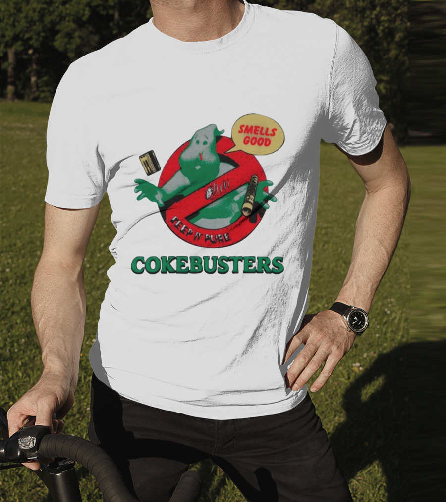 Homewardboundstore Cokebusters Keep'n Pure Smells Good Ghostbusters T-Shirt