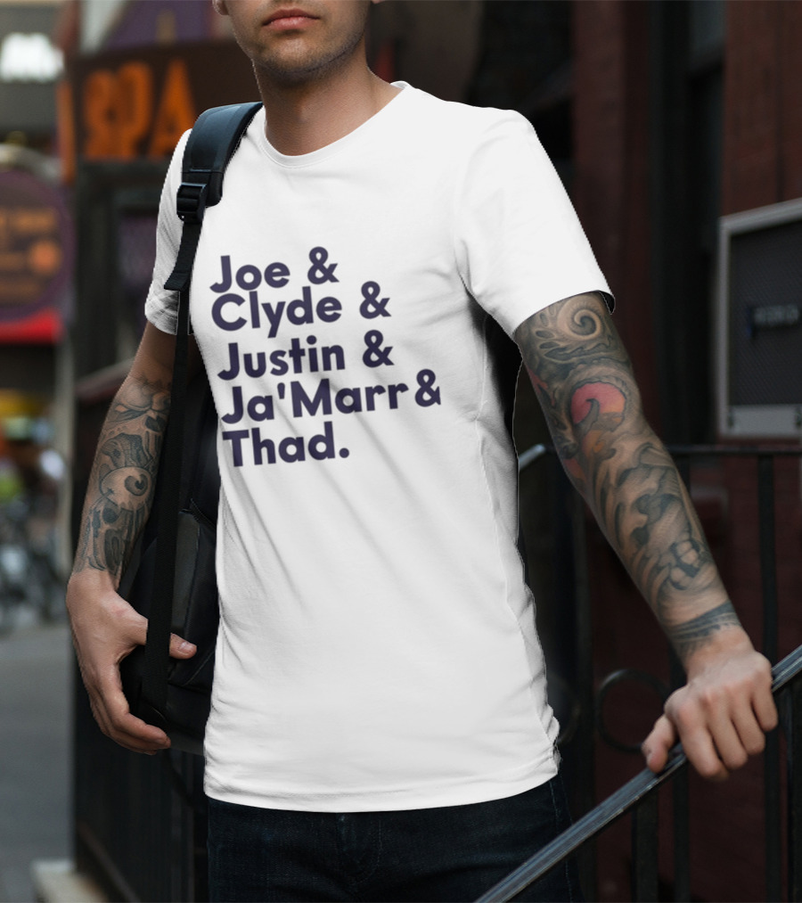 Joe Clyde Justin Ja'Marr Thad Football Legends Bengals NFL T-Shirt