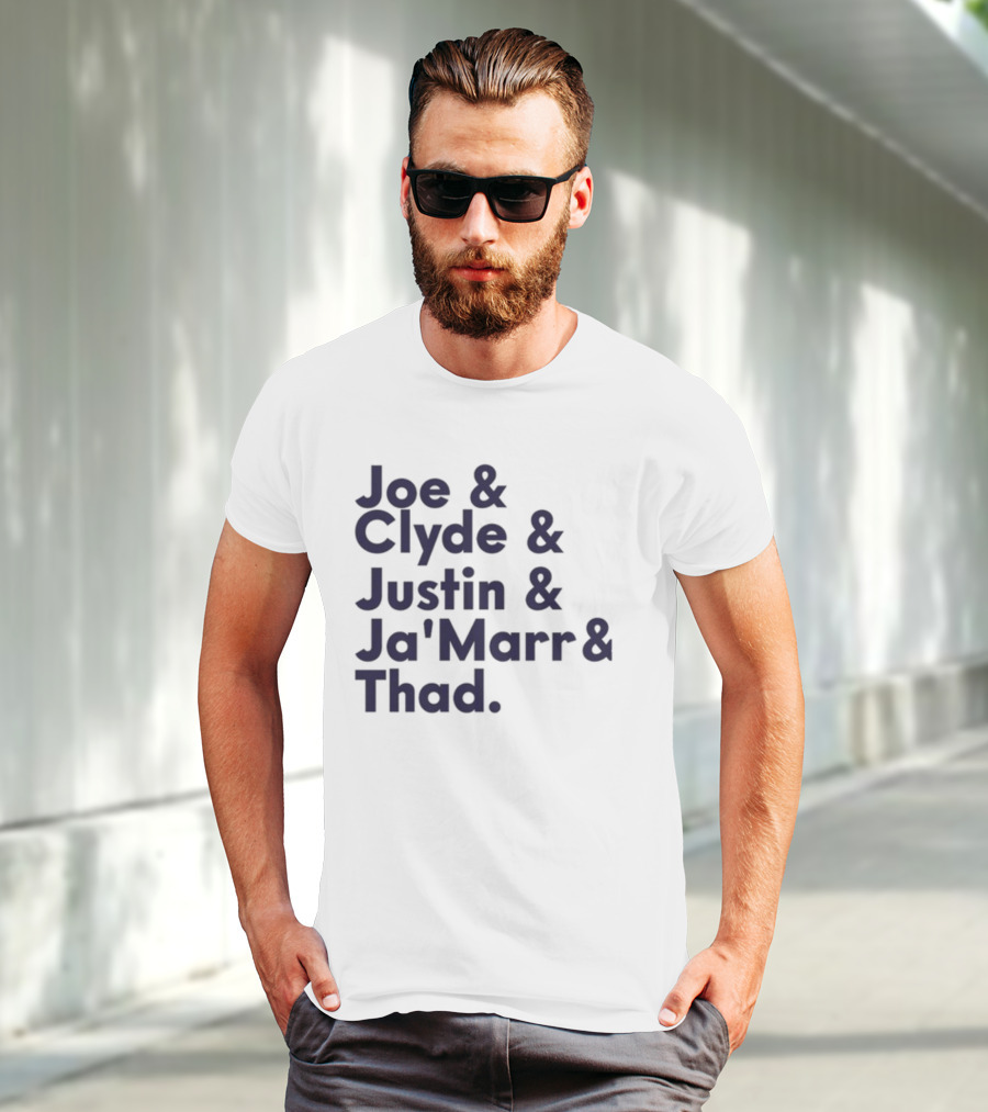 Joe Clyde Justin Ja'Marr Thad Football Legends Bengals NFL T-Shirt