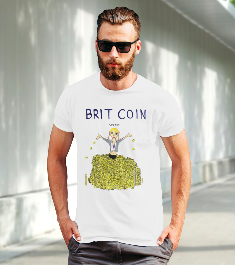 Dave Portnoy Brit Coin Spears Dancing In Gold T-Shirt
