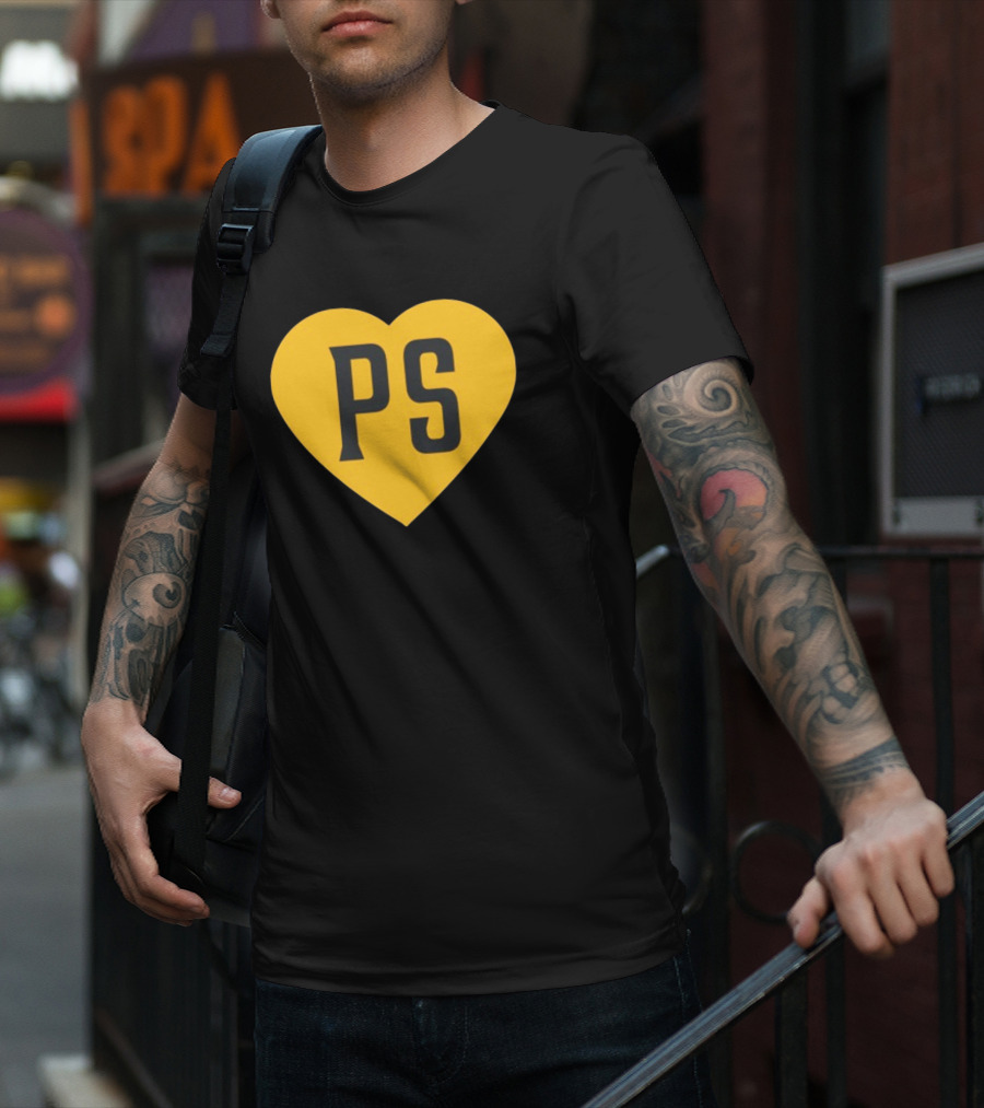Peter Seidler PS Yellow Heart T-Shirt