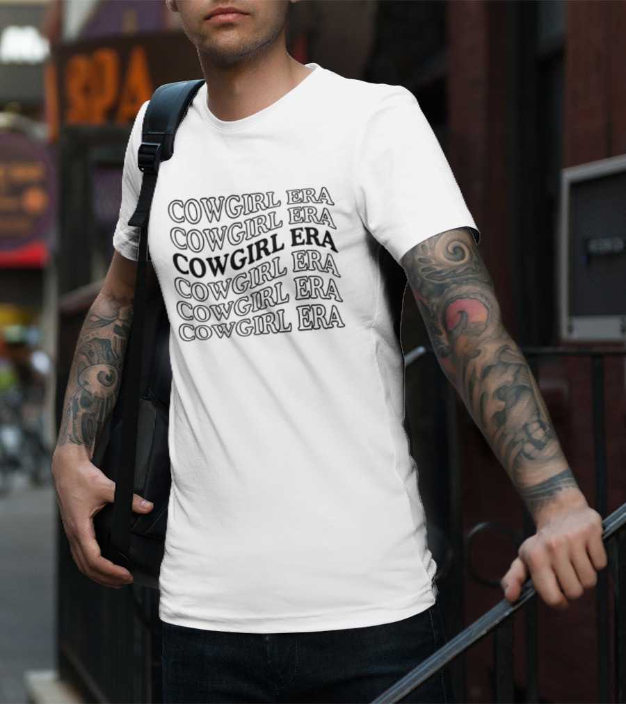 Osu Cowgirl Era Repeating Text T-Shirt