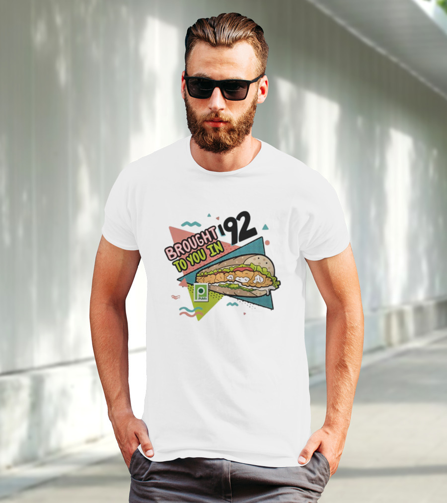 Brought 92 To You In Publix Sub Sandwich Pop Art Retro Graphics T-Shirt