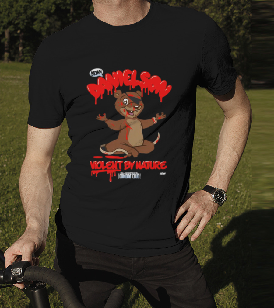 Bryan Danielson Violent By Nature Bear Blackpool Combat Club T-Shirt