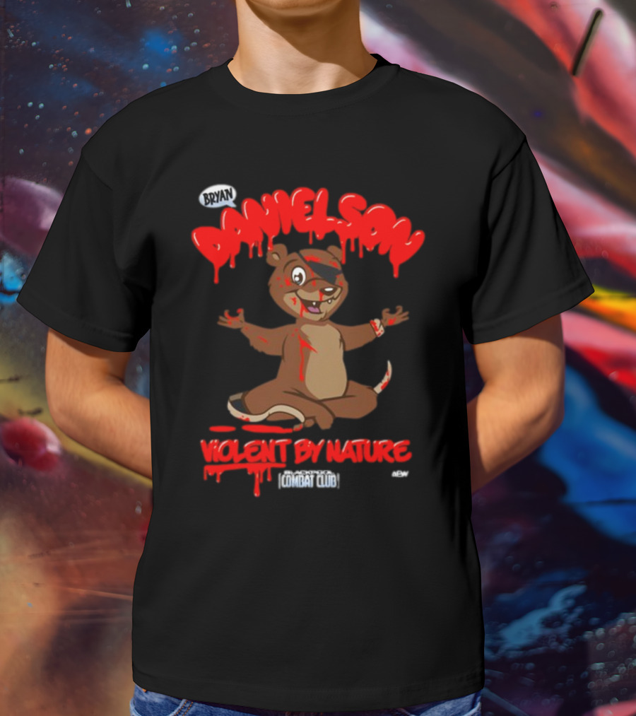 Bryan Danielson Violent By Nature Bear Blackpool Combat Club T-Shirt