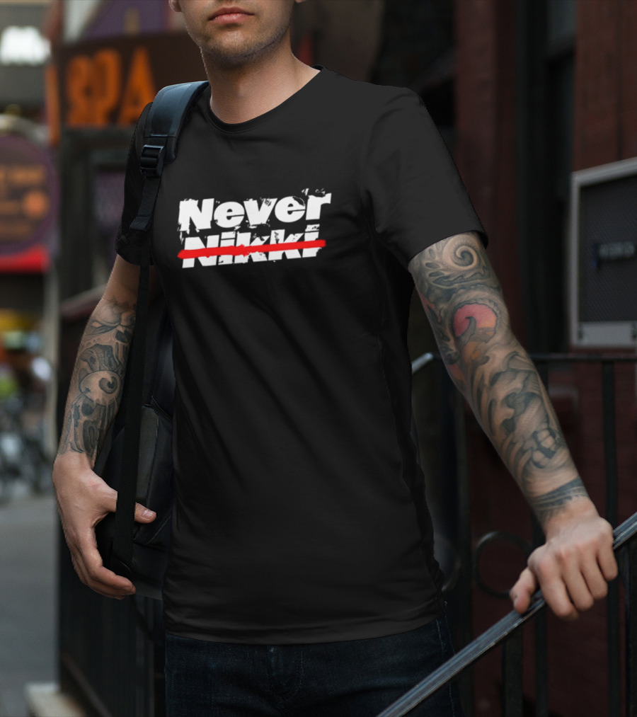 Never Nikki Crossed Out Red Line T-Shirt