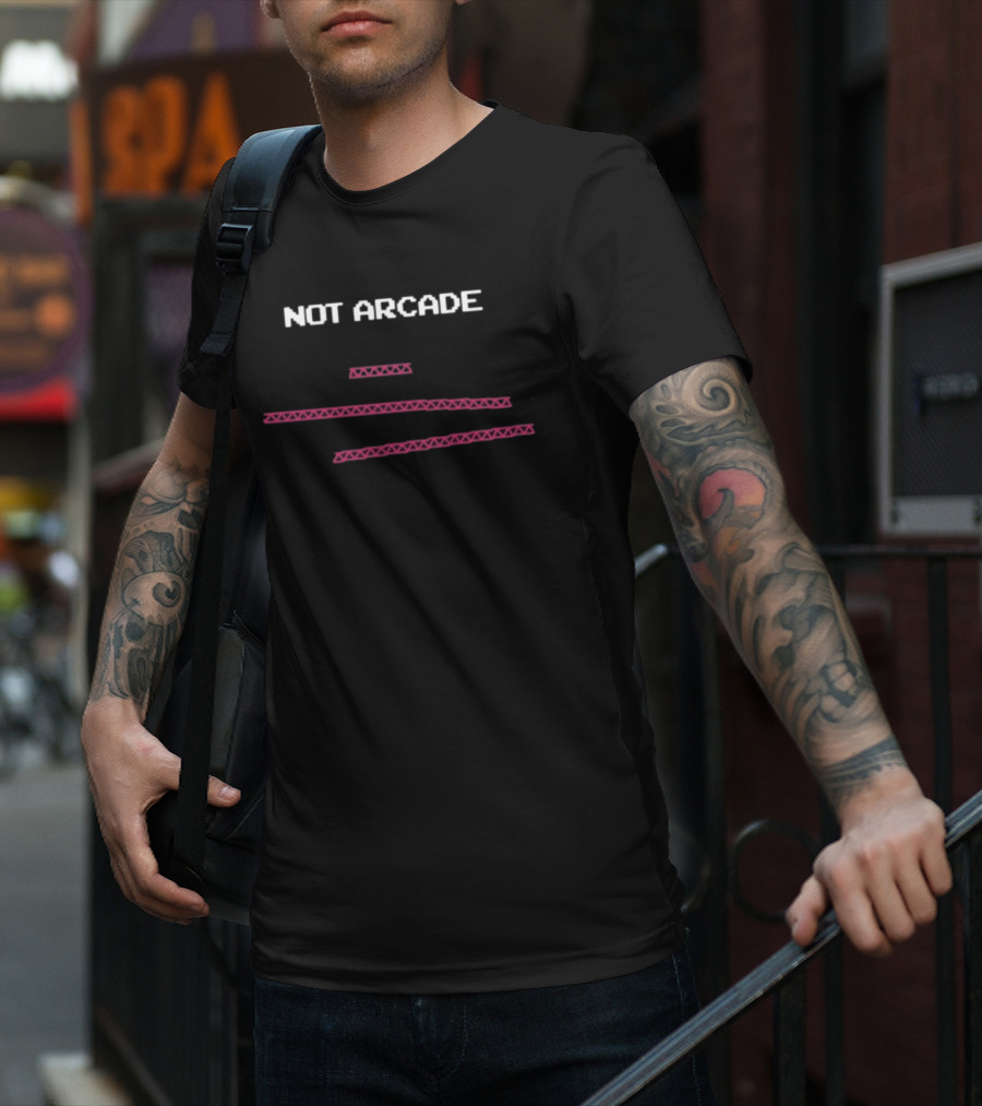 Not Arcade Pixelated T-Shirt