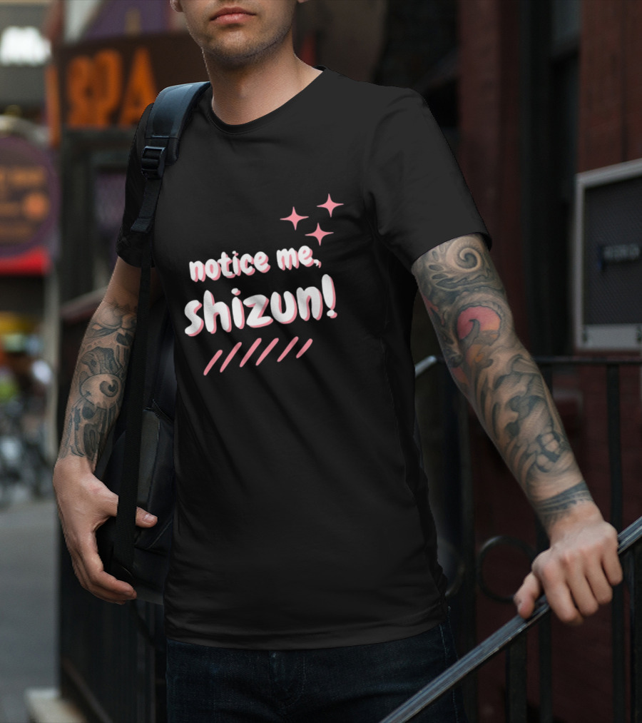 Notice Me Shizun Stars Pink Stripes T-Shirt