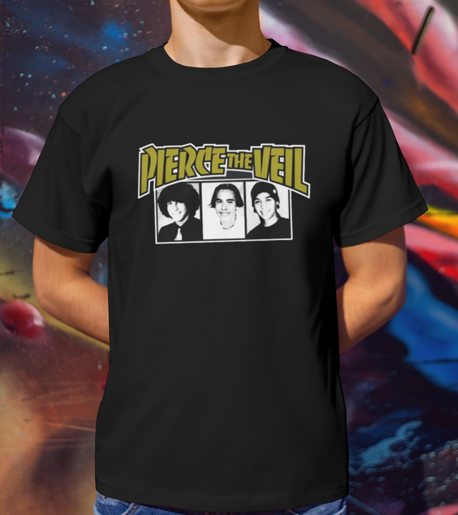 Pierce The Veil Band Members Black And White Photos T-Shirt