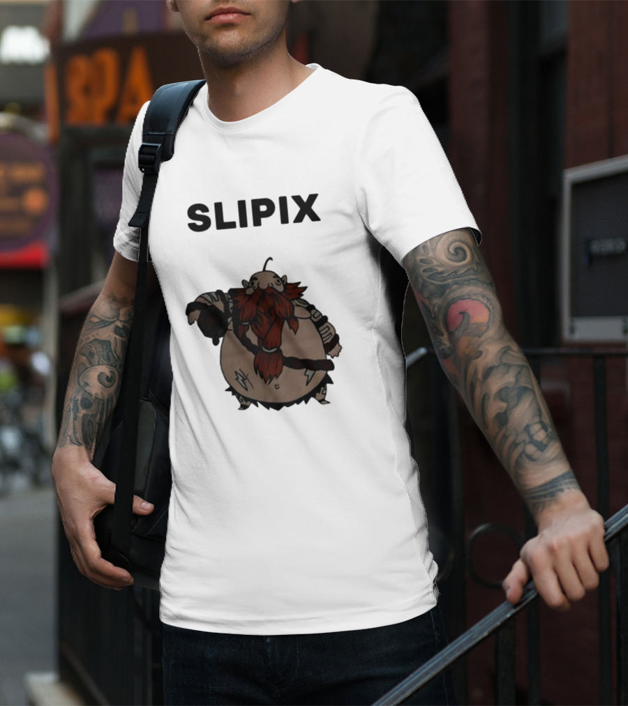 Slipix Tds Character Bold Bearded Figure T-Shirt