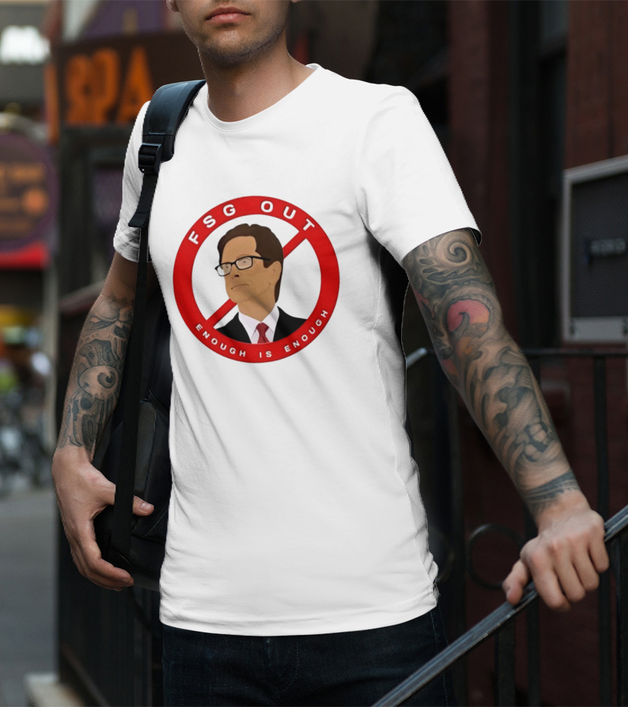 FSG Out Enough Is Enough Red Circle Protest T-Shirt