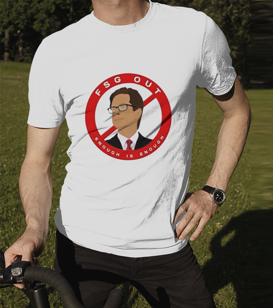 FSG Out Enough Is Enough Red Circle Protest T-Shirt
