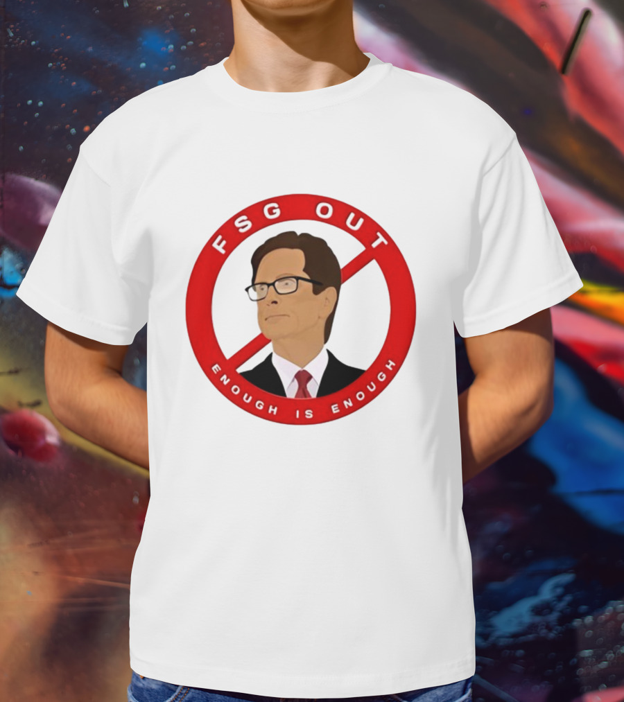 FSG Out Enough Is Enough Red Circle Protest T-Shirt
