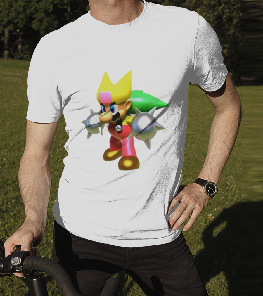 Komorebi Mario Spiky Power-Up Cosplay Character T-Shirt