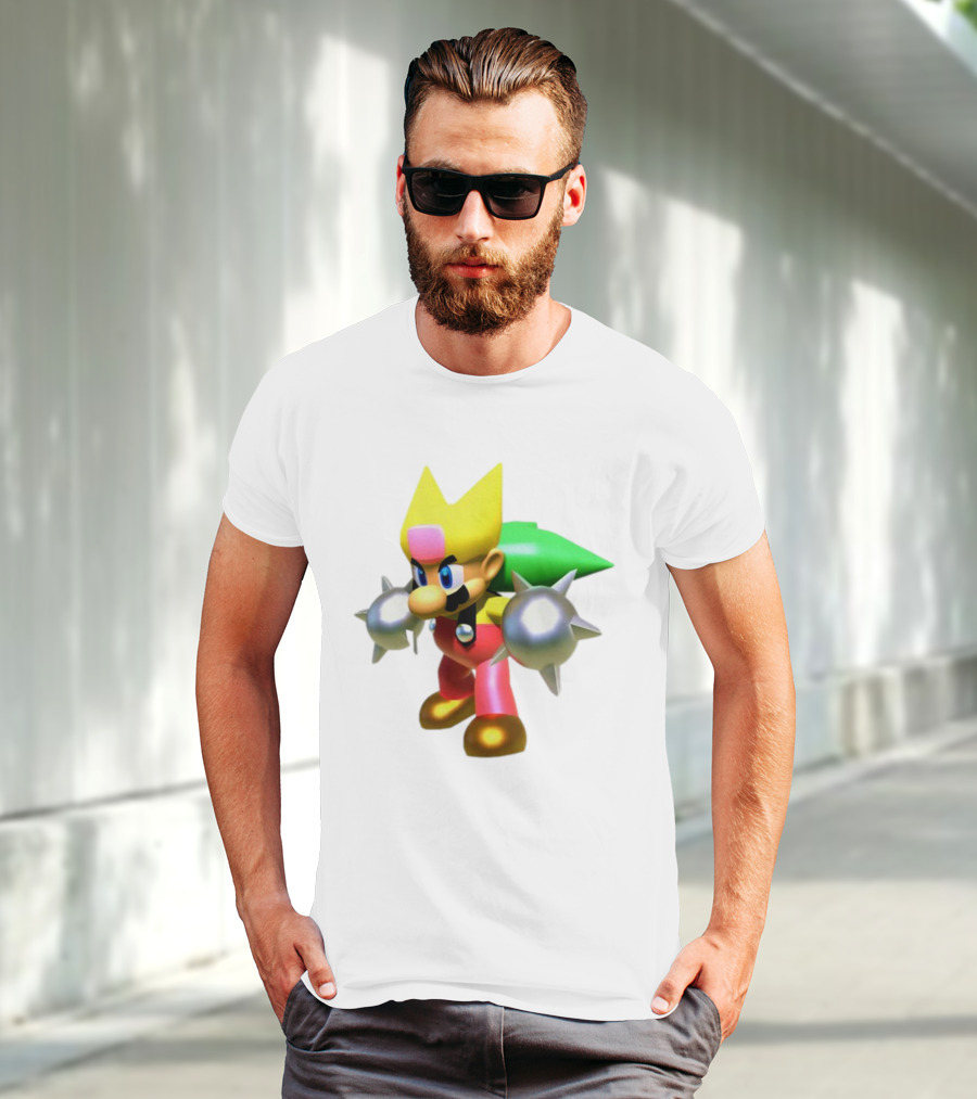 Komorebi Mario Spiky Power-Up Cosplay Character T-Shirt