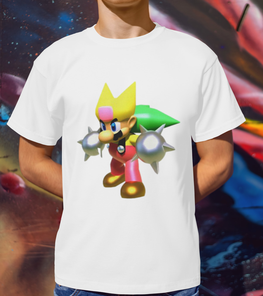 Komorebi Mario Spiky Power-Up Cosplay Character T-Shirt