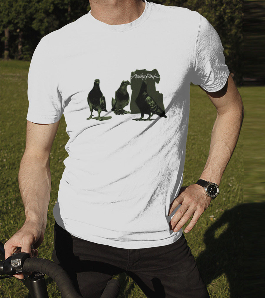 Aesop Rock Pigeonometry Three Pigeons T-Shirt