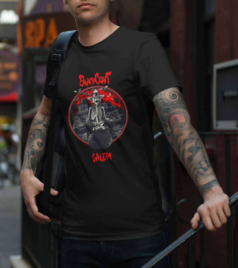 Blackcraft Salem Skeleton Witch Stew T-Shirt