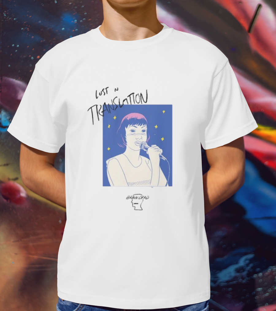 Brain Dead Lost In Translation Karaoke Illustration Woman Singing T-Shirt