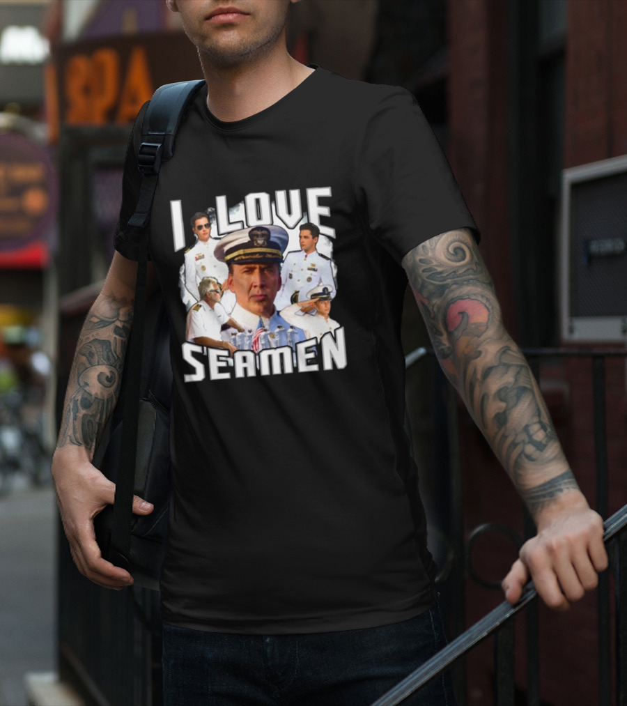 Funnyahhtees I Love Seaman Navy Officers T-Shirt