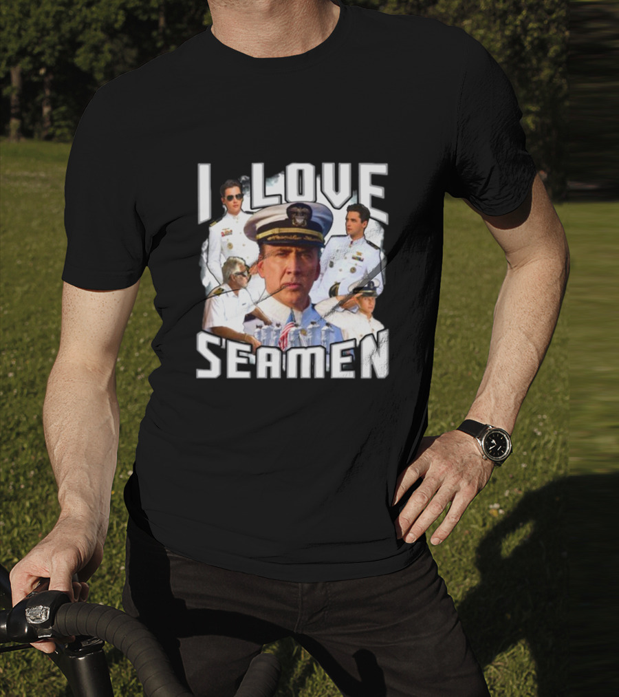 Funnyahhtees I Love Seaman Navy Officers T-Shirt