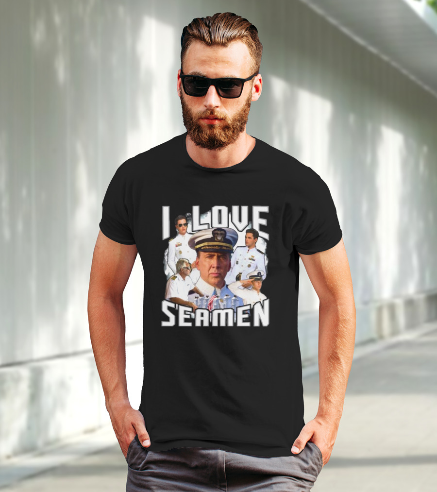 Funnyahhtees I Love Seaman Navy Officers T-Shirt