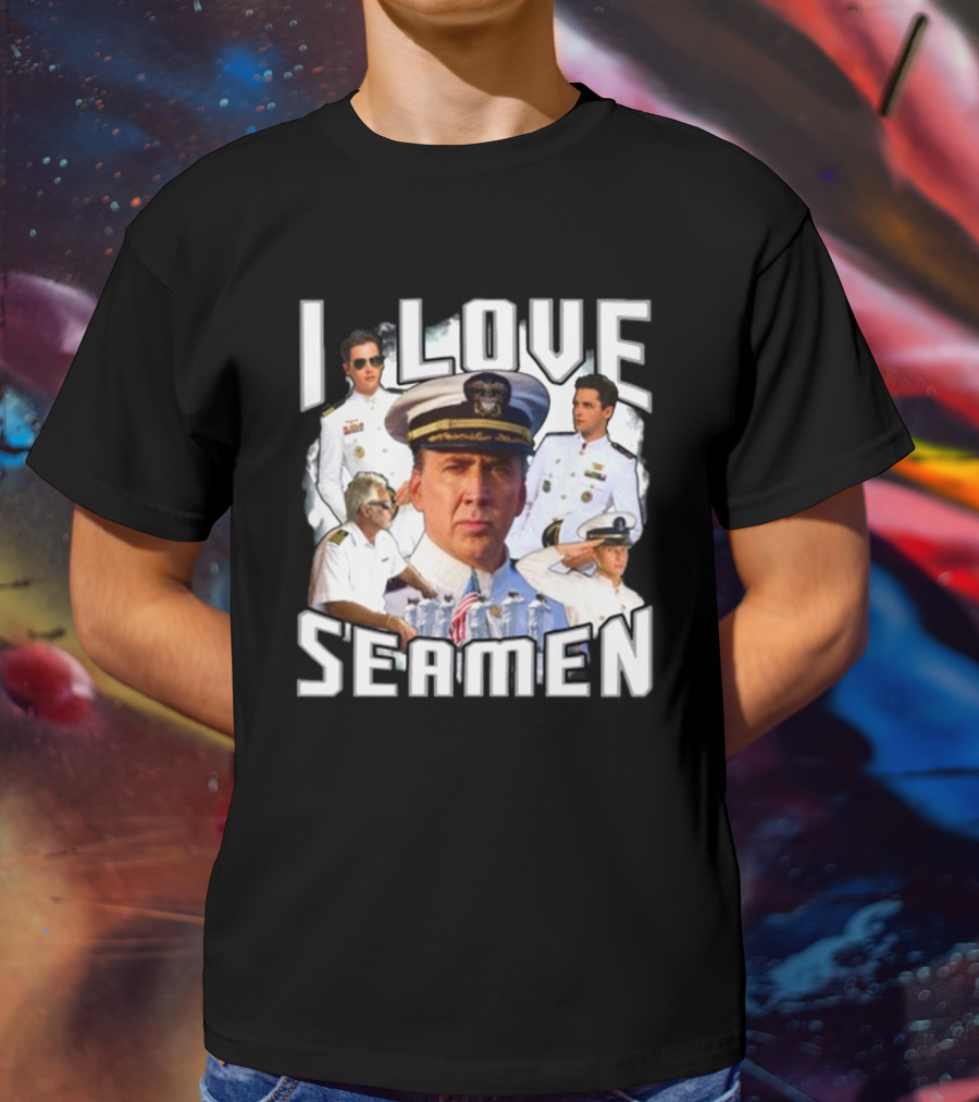 Funnyahhtees I Love Seaman Navy Officers T-Shirt