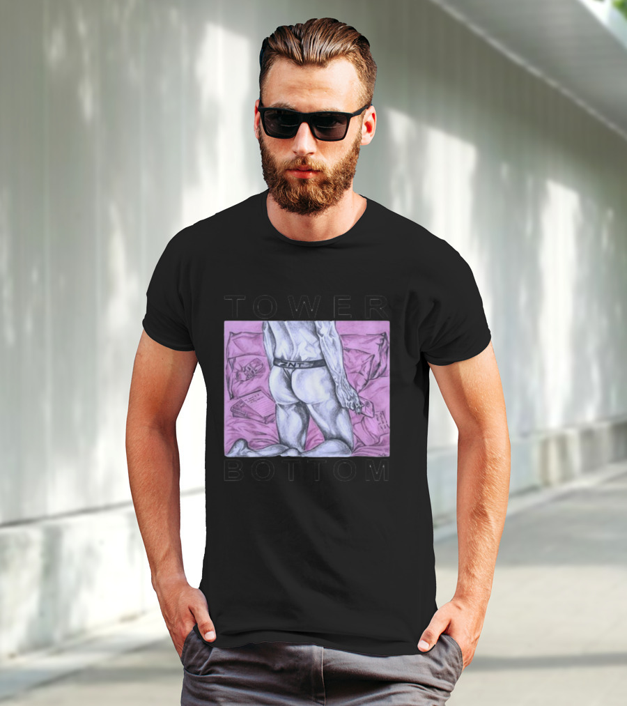 TOWER BOTTOM ZNT Drawing With Pink Background T-Shirt
