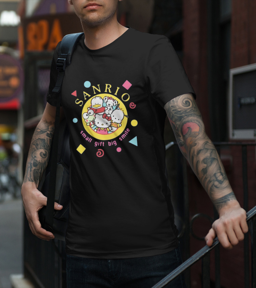 Sanrio Small Gift Big Smile Hello Kitty And Friends X Dumbgood T-Shirt