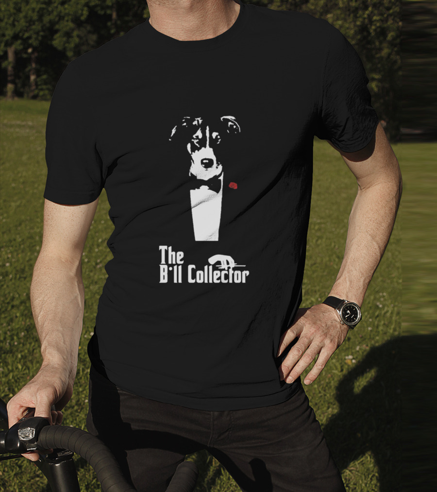 The Bill Collector Dog In Tuxedo With Red Rose T-Shirt