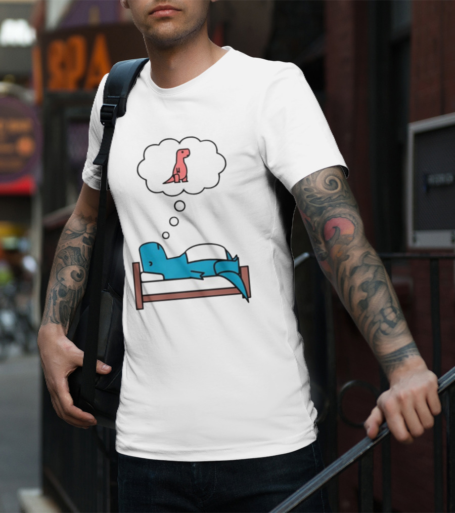 Dinosaur Sweet Dreams BlueRex Sleeping Dinos Dreaming Red Rex T-Shirt