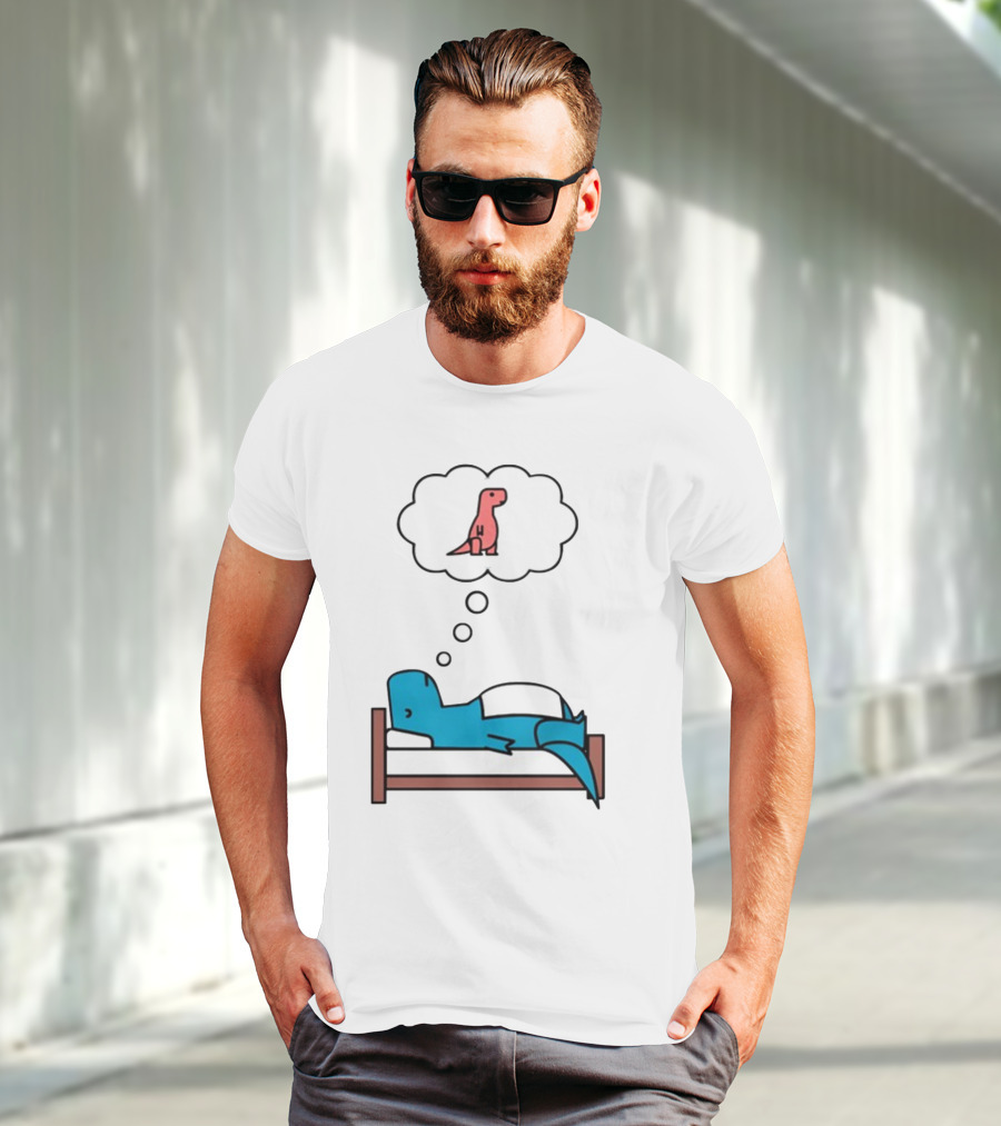 Dinosaur Sweet Dreams BlueRex Sleeping Dinos Dreaming Red Rex T-Shirt